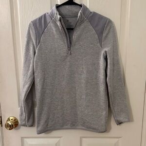 Boy’s Gray Quarter-Zip Sweater